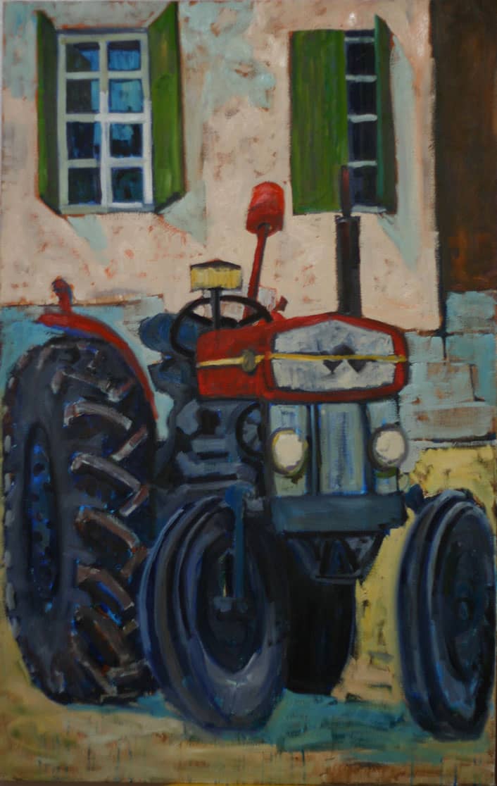 öljymaalaus, Massey Ferguson, maalattu 2002, Ranska Allauch